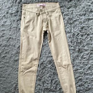 Legging pant beige size small 36 material stretch like new